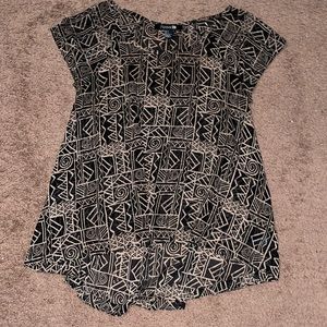 Tan and Black designed Shirt